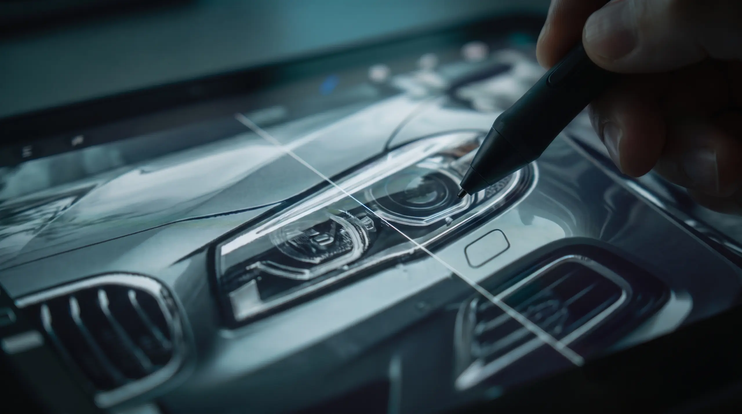 After Effects composition — comp and retouch work in progress